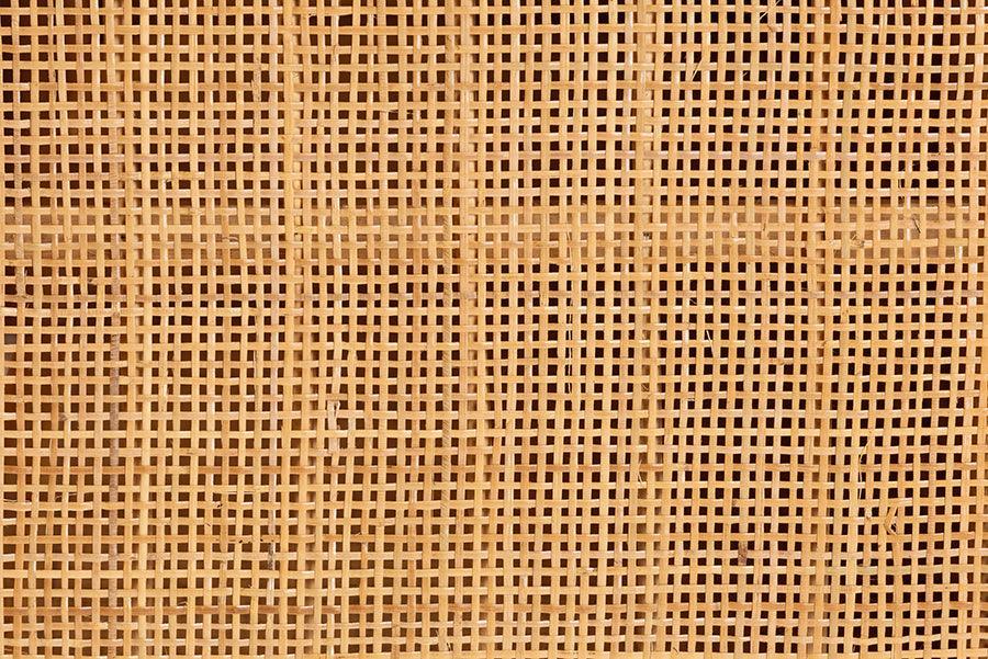 bali & pari Ovalet Modern Bohemian Natural Brown Rattan 2-Door Sideboard FredCo