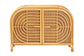 bali & pari Ovalet Modern Bohemian Natural Brown Rattan 2-Door Sideboard FredCo