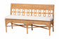 bali & pari Oxford Bohemian Light Honey Rattan 2-Piece Dining Nook Bench Set FredCo