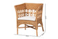 bali & pari Oxford Bohemian Light Honey Rattan Arm Chair FredCo