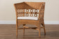 bali & pari Oxford Bohemian Light Honey Rattan Arm Chair FredCo