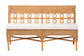 bali & pari Oxford Bohemian Light Honey Rattan Dining Bench FredCo