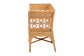 bali & pari Oxford Bohemian Light Honey Rattan Dining Bench with Armrests FredCo