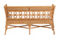 bali & pari Oxford Bohemian Light Honey Rattan Dining Bench with Armrests FredCo