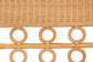 bali & pari Oxford Bohemian Light Honey Rattan Dining Bench with Armrests FredCo