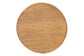 bali & pari Pabla Bohemian Light Honey Rattan Scalloped Accent Table FredCo