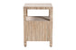 bali & pari Paine Bohemian Woven Grasscloth 2-Drawer Nightstand FredCo