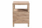 bali & pari Paine Bohemian Woven Grasscloth 2-Drawer Nightstand FredCo