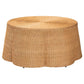 bali & pari Palm Bohemian Honey Scallop Rattan Coffee Table FredCo