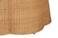 bali & pari Palm Bohemian Honey Scallop Rattan Coffee Table FredCo