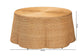 bali & pari Palm Bohemian Honey Scallop Rattan Coffee Table FredCo