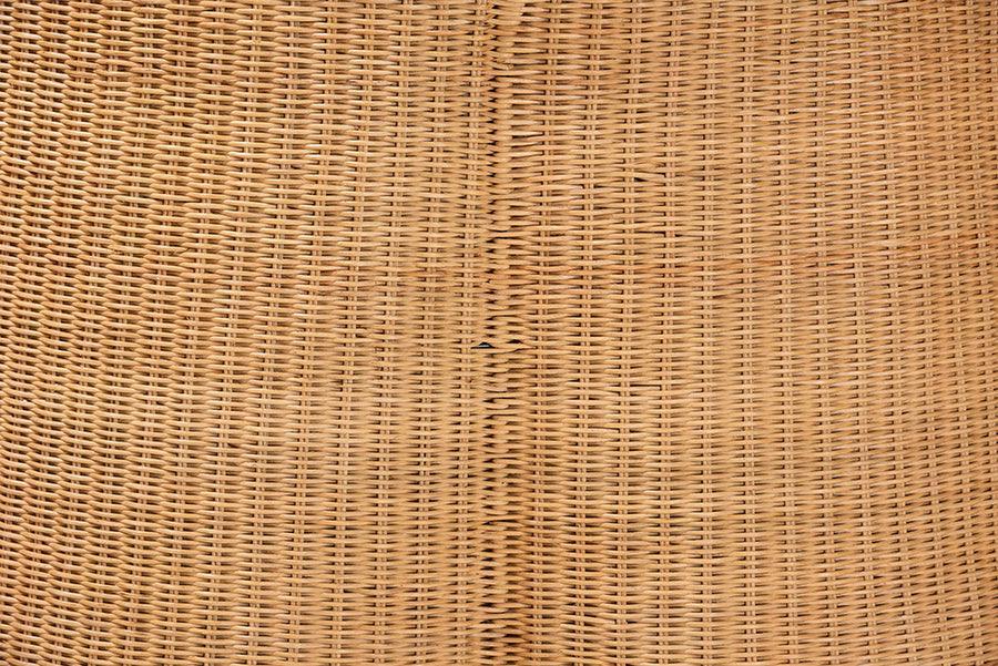 bali & pari Palm Bohemian Honey Scallop Rattan Coffee Table FredCo