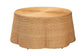 bali & pari Palm Bohemian Honey Scallop Rattan Coffee Table FredCo
