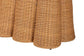 bali & pari Palm Bohemian Honey Scallop Rattan Console Table FredCo