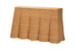 bali & pari Palm Bohemian Honey Scallop Rattan Console Table FredCo