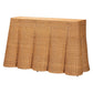 bali & pari Palm Bohemian Honey Scallop Rattan Console Table FredCo