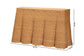 bali & pari Palm Bohemian Honey Scallop Rattan Console Table FredCo