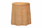 bali & pari Palm Bohemian Honey Scallop Rattan End Table FredCo