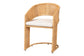 bali & pari Palm Bohemian Light Honey Rattan Dining Chair FredCo