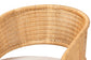 bali & pari Palm Bohemian Light Honey Rattan Dining Chair FredCo