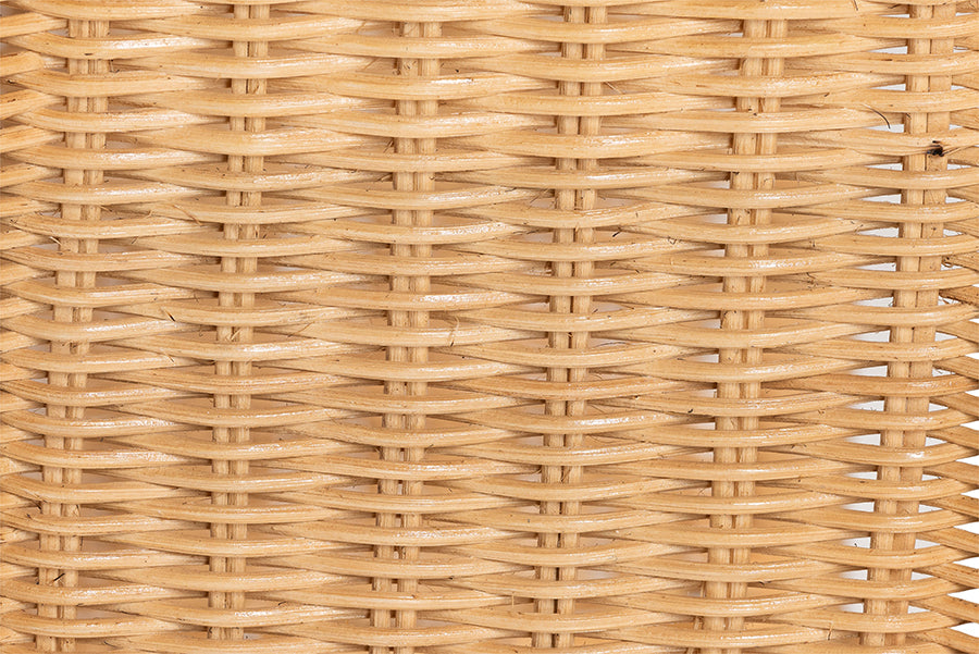 bali & pari Palm Bohemian Light Honey Rattan Dining Chair FredCo