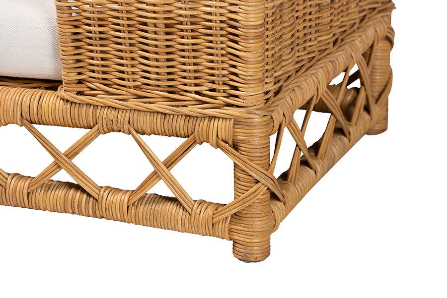 bali & pari Palm Bohemian Light Honey Rattan Pet Bed FredCo