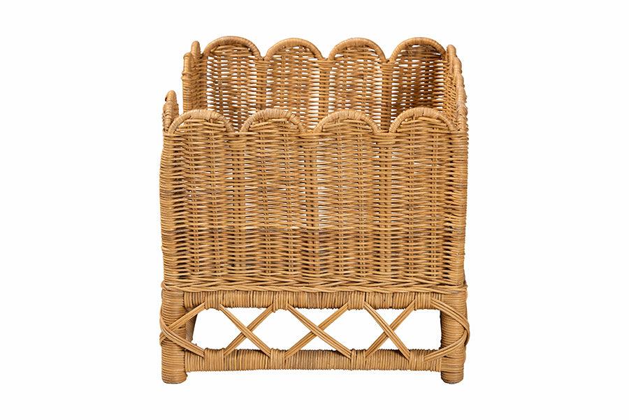 bali & pari Palm Bohemian Light Honey Rattan Pet Bed FredCo