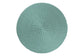 bali & pari Palm Bohemian Seafoam Green Scalloped Rattan Coffee Table FredCo