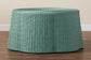 bali & pari Palm Bohemian Seafoam Green Scalloped Rattan Coffee Table FredCo
