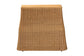 bali & pari Palm Scallop Natural Rattan Console Table - Handwoven Wicker Accent Table for Hallway or Entryway, Coastal & Boho Décor, Rectangle 36" FredCo