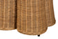 bali & pari Palm Scallop Natural Rattan Console Table - Handwoven Wicker Accent Table for Hallway or Entryway, Coastal & Boho Décor, Rectangle 36" FredCo