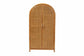 bali & pari Paloma Modern Bohemian Light Honey Rattan Large Storage Cabinet FredCo