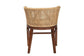 bali & pari Papua Modern Bohemian Natural Rattan and Walnut Brown Acacia Wood Dining Chair FredCo