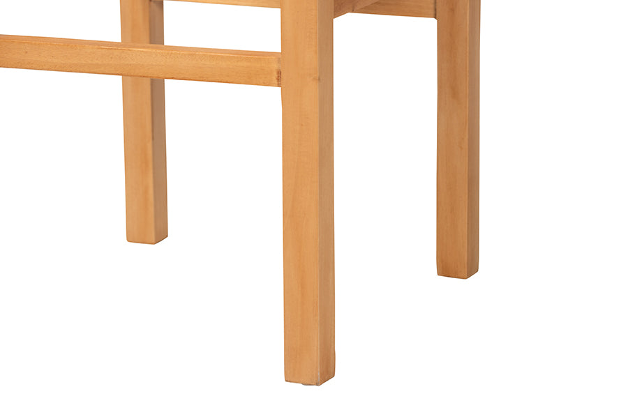 Light wood furniture legs, close-up, part of a table or chair for home decor