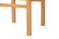 Light wood furniture legs, close-up, part of a table or chair for home decor