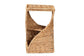 bali & pari Pelleas Modern Bohemian Natural Brown Seagrass and Wood End Table FredCo
