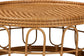 bali & pari Phoenix Modern Bohemian Light Honey Rattan Coffee Table FredCo