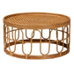bali & pari Phoenix Modern Bohemian Light Honey Rattan Coffee Table FredCo