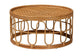 bali & pari Phoenix Modern Bohemian Light Honey Rattan Coffee Table FredCo