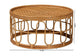 bali & pari Phoenix Modern Bohemian Light Honey Rattan Coffee Table FredCo