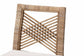 bali & pari Poltak Modern Bohemian Grey Natural Kubu Rattan and Mahogany Wood Counter Stool FredCo