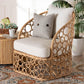 bali & pari Prisca Bohemian Light Honey Rattan Accent Chair FredCo