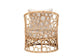 bali & pari Prisca Bohemian Light Honey Rattan Accent Chair FredCo