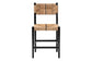 bali & pari Prita Bohemian Paper Loom and Black Mahogany Wood Counter Stool FredCo