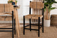 bali & pari Prita Bohemian Paper Loom and Black Mahogany Wood Counter Stool FredCo
