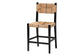 bali & pari Prita Bohemian Paper Loom and Black Mahogany Wood Counter Stool FredCo