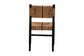 bali & pari Prita Bohemian Paper Loom and Black Mahogany Wood Dining Chair FredCo