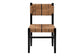 bali & pari Prita Bohemian Paper Loom and Black Mahogany Wood Dining Chair FredCo