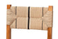 bali & pari Prita Bohemian Paper Loom and Natural Mahogany Wood Bar Stool FredCo
