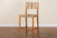 bali & pari Prita Bohemian Paper Loom and Natural Mahogany Wood Bar Stool FredCo